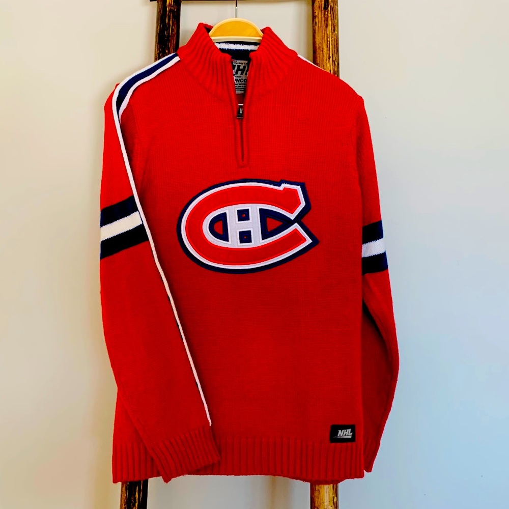 NHL Montreal Canadiens Hockey Sweater with Zipper